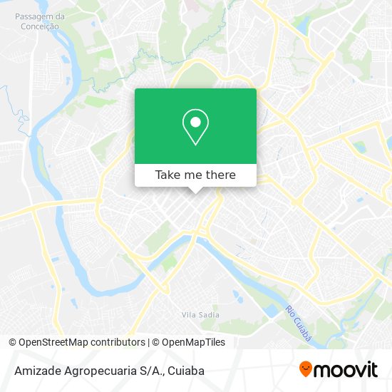 Amizade Agropecuaria S/A. map