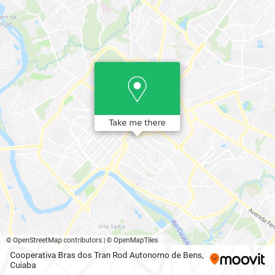 Cooperativa Bras dos Tran Rod Autonomo de Bens map