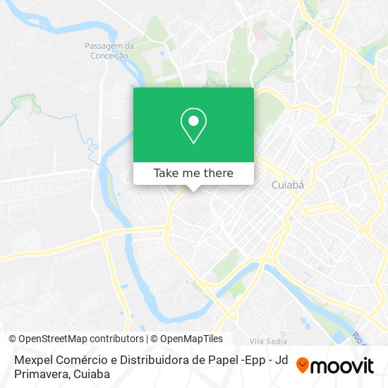 Mexpel Comércio e Distribuidora de Papel -Epp - Jd Primavera map
