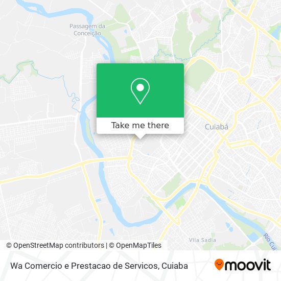 Wa Comercio e Prestacao de Servicos map