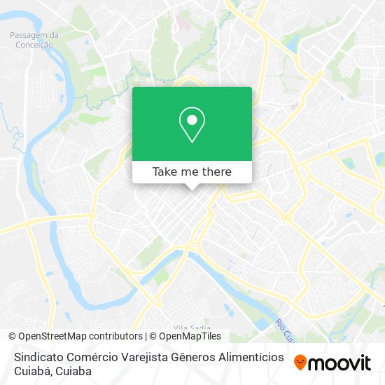 Sindicato Comércio Varejista Gêneros Alimentícios Cuiabá map