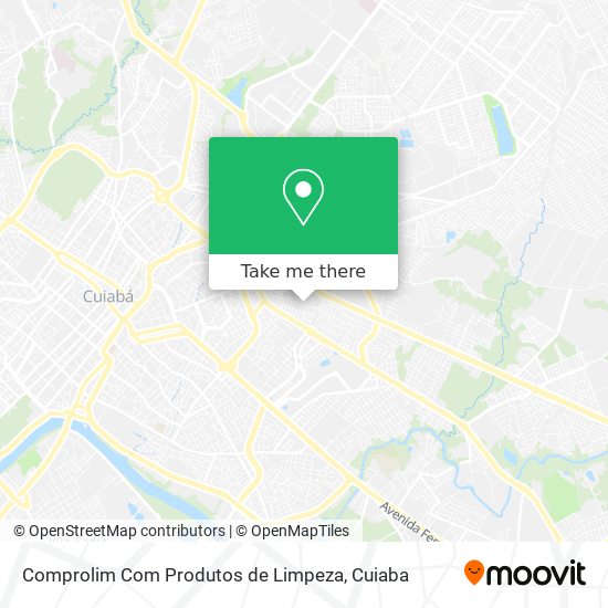 Mapa Comprolim Com Produtos de Limpeza