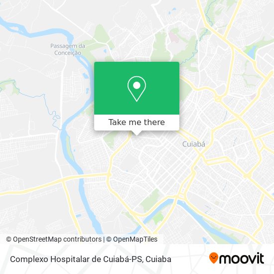 Complexo Hospitalar de Cuiabá-PS map