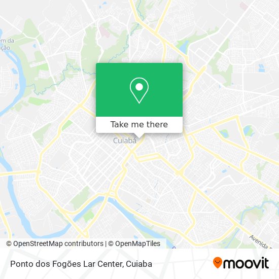Ponto dos Fogões Lar Center map
