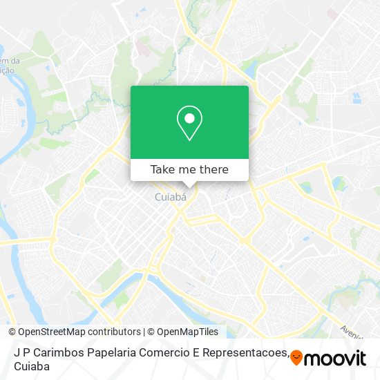 J P Carimbos Papelaria Comercio E Representacoes map