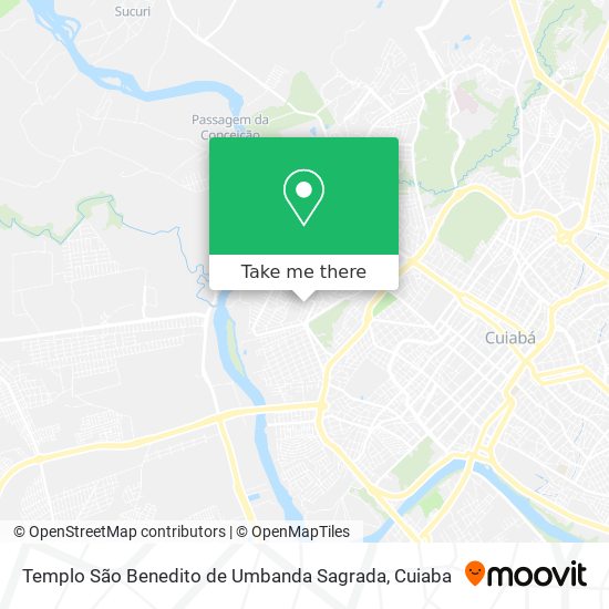 Templo São Benedito de Umbanda Sagrada map