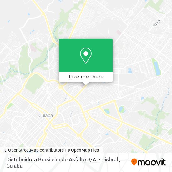 Distribuidora Brasileira de Asfalto S / A. - Disbral. map