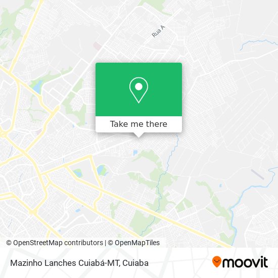 Mapa Mazinho Lanches Cuiabá-MT