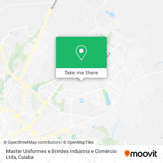 Master Uniformes e Brindes Indústria e Comércio Ltda map