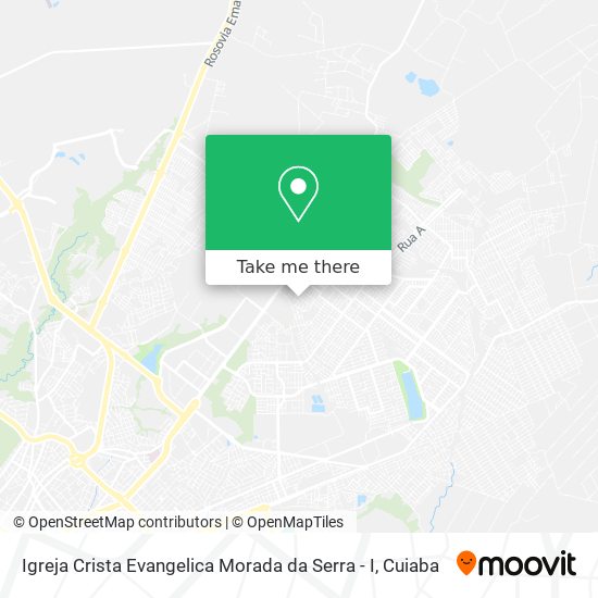 Mapa Igreja Crista Evangelica Morada da Serra - I