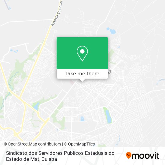 Sindicato dos Servidores Publicos Estaduais do Estado de Mat map