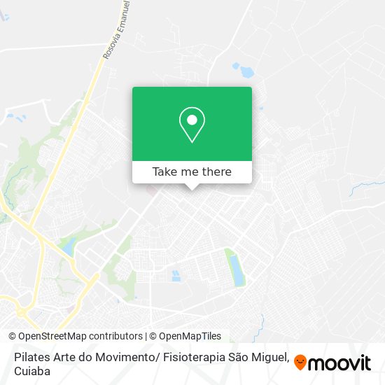 Mapa Pilates Arte do Movimento/ Fisioterapia São Miguel