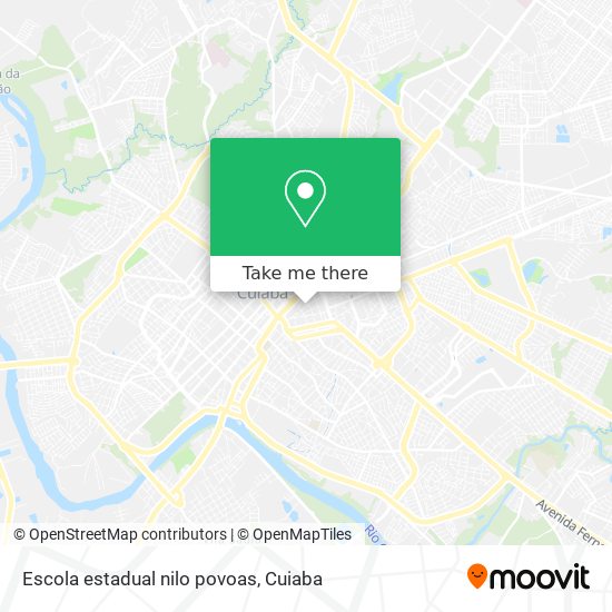 Mapa Escola estadual nilo povoas