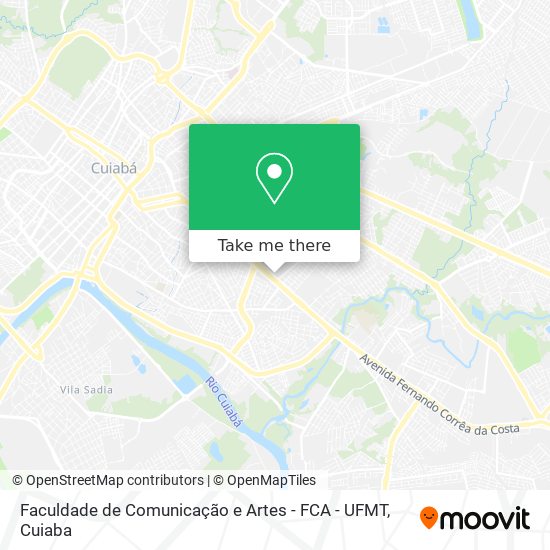 Faculdade de Comunicação e Artes - FCA - UFMT map