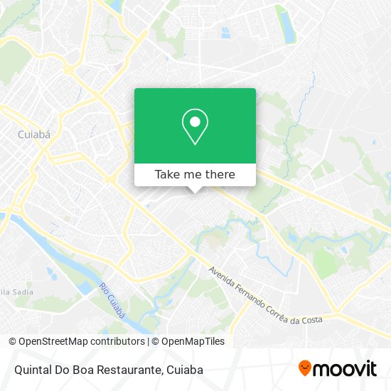 Mapa Quintal Do Boa Restaurante