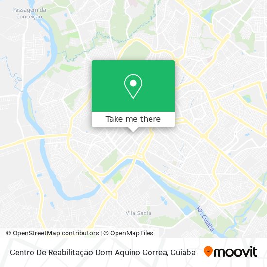 Mapa Centro De Reabilitação Dom Aquino Corrêa