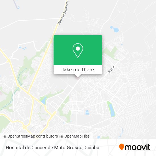 Hospital de Câncer de Mato Grosso map