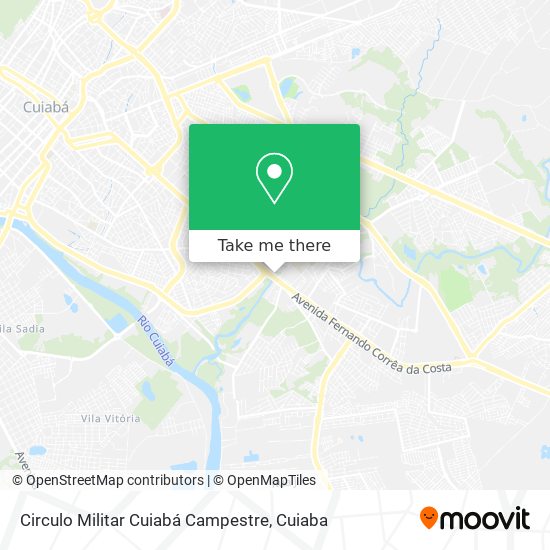 Circulo Militar Cuiabá Campestre map