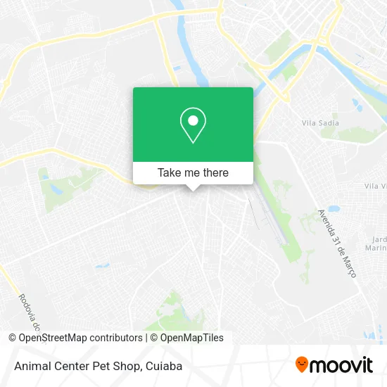 Mapa Animal Center Pet Shop