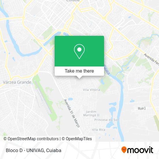 Bloco D - UNIVAG map