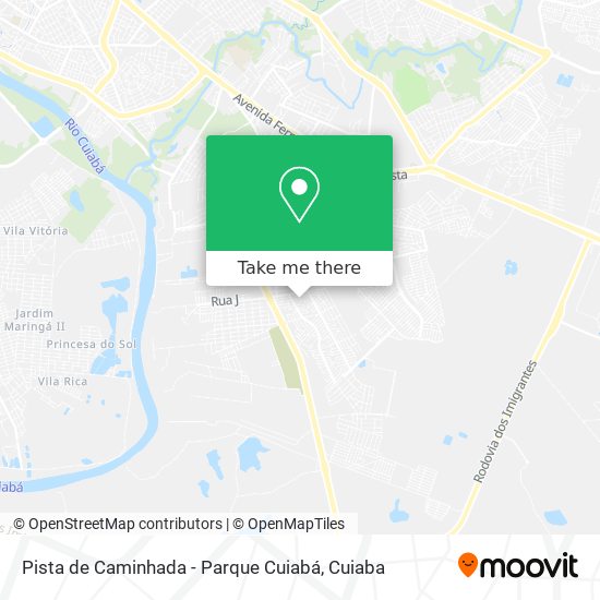 Mapa Pista de Caminhada - Parque Cuiabá