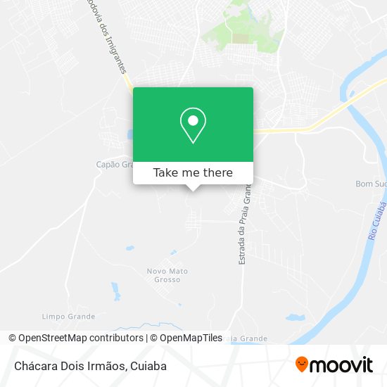 Chácara Dois Irmãos map