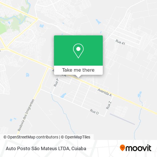 Mapa Auto Posto São Mateus LTDA