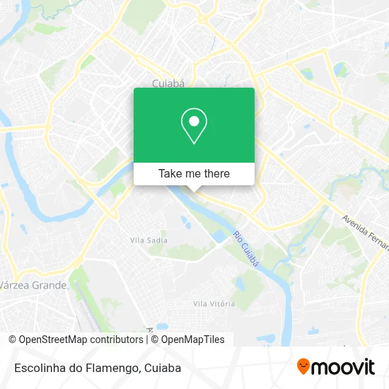 Escolinha do Flamengo map