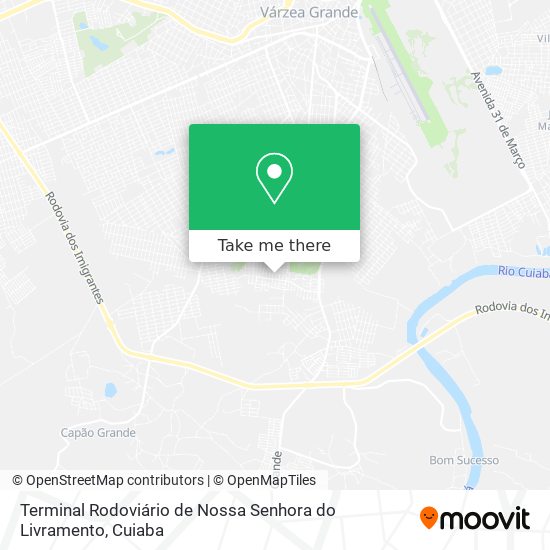 Terminal Rodoviário de Nossa Senhora do Livramento map