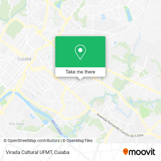 Virada Cultural UFMT map