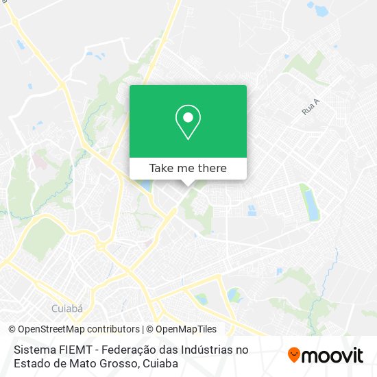 Sistema FIEMT - Federação das Indústrias no Estado de Mato Grosso map