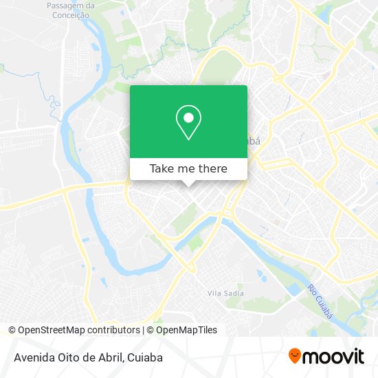 Mapa Avenida Oito de Abril