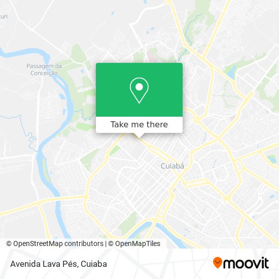 Mapa Avenida Lava Pés