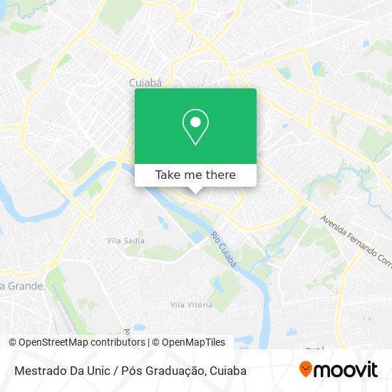 Mestrado Da Unic / Pós Graduação map