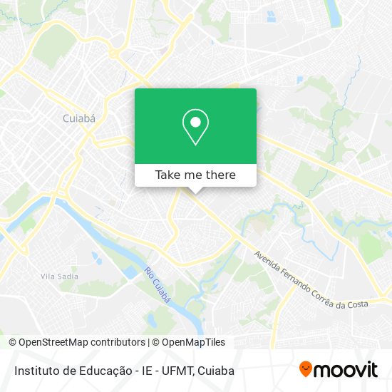 Instituto de Educação - IE - UFMT map
