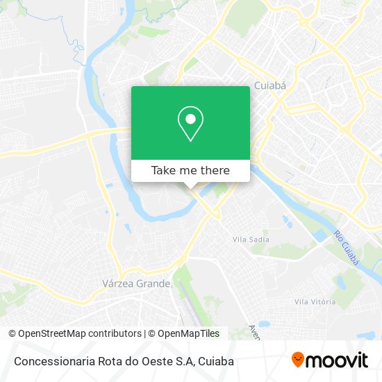 Concessionaria Rota do Oeste S.A map