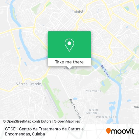 CTCE - Centro de Tratamento de Cartas e Encomendas map