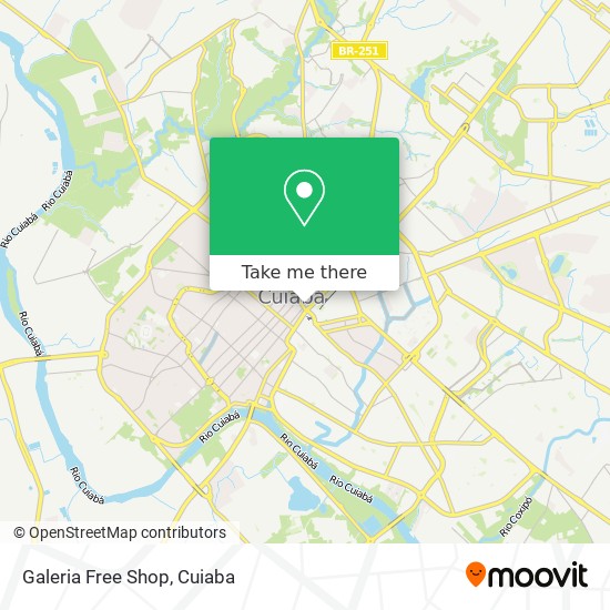 Galeria Free Shop map