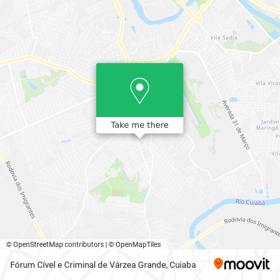 Fórum Cível e Criminal de Várzea Grande map