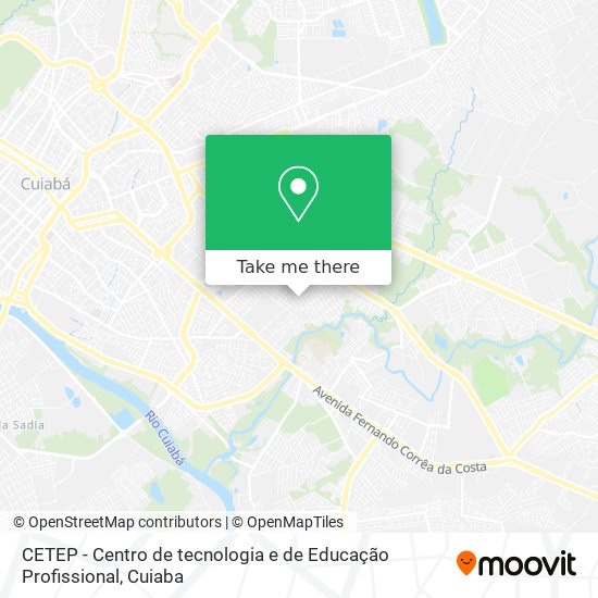 CETEP - Centro de tecnologia e de Educação Profissional map