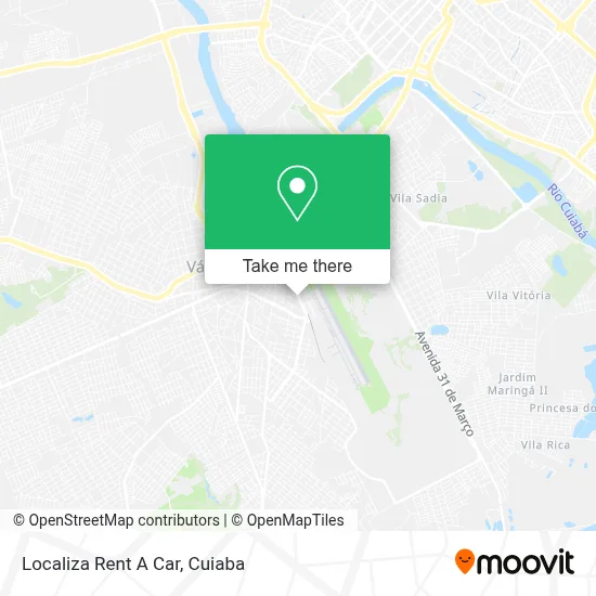 Localiza Rent A Car map