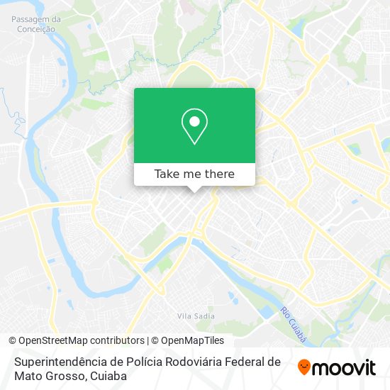 Superintendência de Polícia Rodoviária Federal de Mato Grosso map