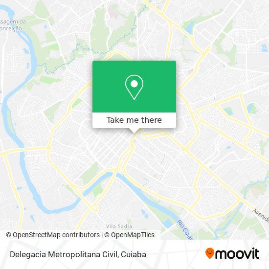 Mapa Delegacia Metropolitana Civil