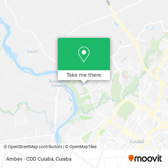 Ambev - CDD Cuiabá map
