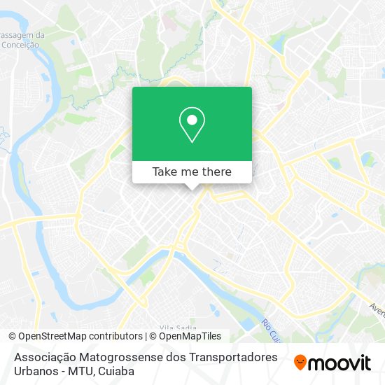 Mapa Associação Matogrossense dos Transportadores Urbanos - MTU