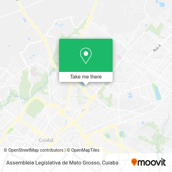 Assembleia Legislativa de Mato Grosso map
