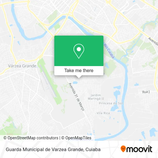 Guarda Municipal de Varzea Grande map