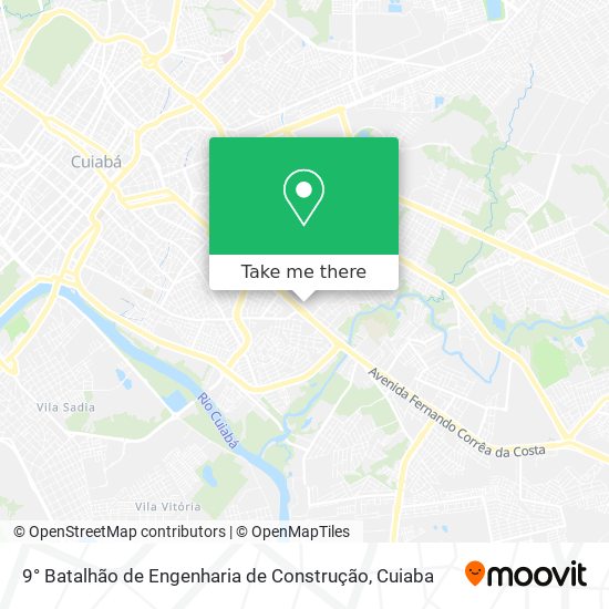 Mapa 9° Batalhão de Engenharia de Construção