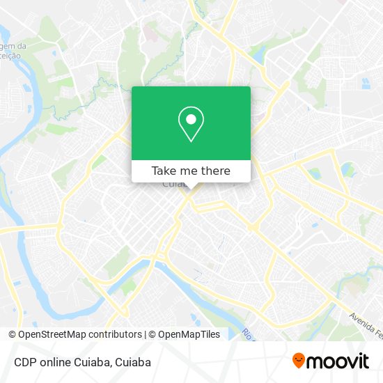 Mapa CDP online Cuiaba