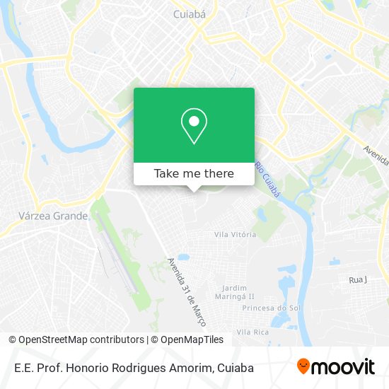 E.E. Prof. Honorio Rodrigues Amorim map
